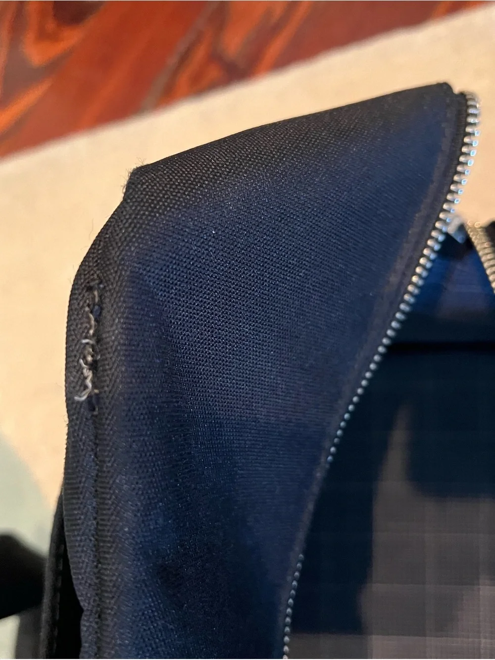 JACK SPADE Navy Black Canvas Duffle Bag - no long strap!